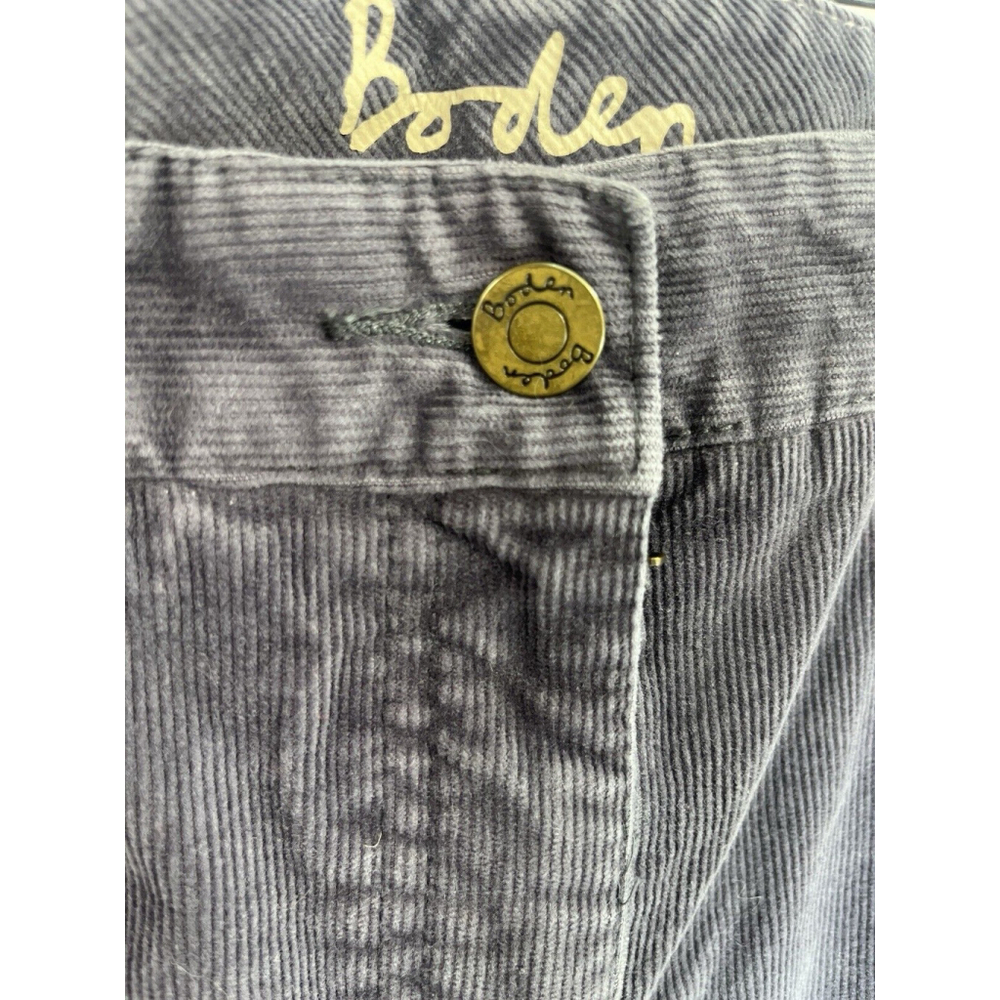 Boden Women's Corduroy Gray Straight Leg Jeans Size 14 R US Cotton Blend - Picture 9 of 11